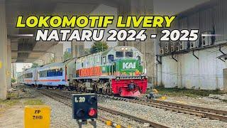 SAMBUT LIBUR PANJANG‼️ Menemukan Lokomotif Memakai Stiker Nataru 2024-2025 Divre 1 Sumatera Utara