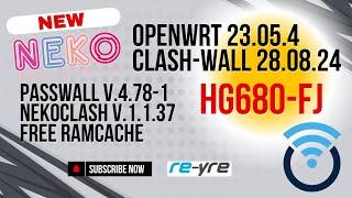 OpenWrt 23.05.4 Stable Clash-Wall 28.08.2024 For HG680-FJ Support | REYRE-WRT