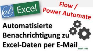 Automatisierte E-Mails zu Excel mit Power Automate / Flow