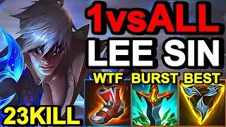 Wild Rift China Lee Sin - Sovereign Rank Gameplay - Best Jungle - Build Rune - China Top1 Player