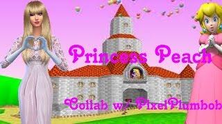 Sims 4; Princess Peach // Collab with PixelPlumbob (Create-A-Sim)