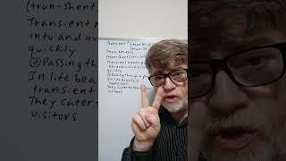 Do You Make Mispronounce the Word Transient? Many Do - English Tutor Nick P