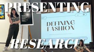 presenting research for the first time as a fashion scholar in training! | thesis diaries ep. 12