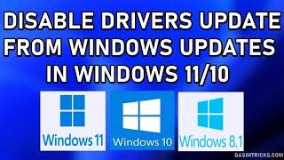 How to Disable Drivers Update from Windows Update in Windows 11/10/8 (2022)