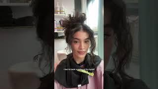 Goodbye V-shape curly cut 