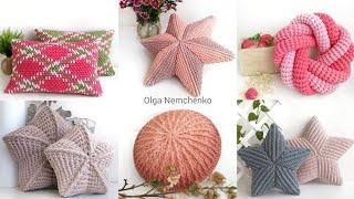 Мои вязанные подушки за шесть лет . 31 идея! / My knitted pillows for six years. 31 ideas!