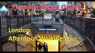 LONDON  Afternoon Walking Tour Piccadilly Circus, Regent St to Oxford Street