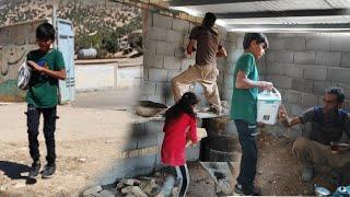 Amir Ali going to school and the children's happiness because of the house