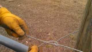 Tying Off High Tensile Wire