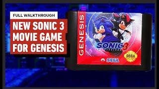 Sonic the Hedgehog 3 Movie Game (2024) FULL SEGA GENESIS WALKTHROUGH