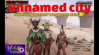 Conan Exiles farming the unnamed city for armor weapons and XP  #Boosteroid #conanexiles