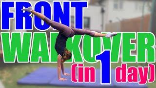 HOW TO FRONT WALKOVER | learn a forwards walkover in 1 day