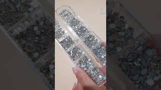 Rhinestones For Nail Art 1 - Crystal AB (Silver Bottom)