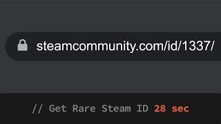 Как Получить Редкий Steam ID из 4-х Букв