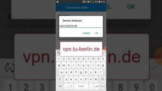 VPN connection at the TU Berlin - Android with Cisco AnyConnect