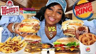 Burger King Triple Vs  Wendy's Triple Cheeseburger