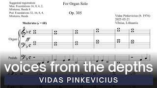 Vidas Pinkevicius - Voices from the Depths, Op. 305 (Organ Solo)