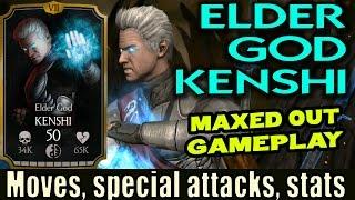 Elder God Kenshi MAXED OUT Gameplay (MKX Mobile 1.11). KENSHI GOES BLOND!!!