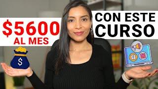 Gana $5600/mes desde casa en Estados Unidos con cursos gratis en marketing digital