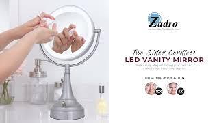 Zadro Cordless LED Vanity Mirror 10X/1X (Model # LEDSV410)