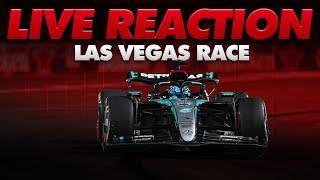 LIVE -  A FERRARI FANS REACTS to Las Vegas GP Race! (with live timing)