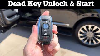 How to Unlock & Start 2018 - 2021 Lincoln Navigator With A Dead Remote Key Fob Battery