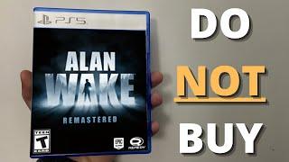 Alan Wake Remastered PS5 Review - A Disappointment. Do NOT Buy. TRASH - GARBAGE - FOR IDIOTS - AWFUL