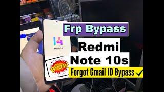 Redmi Note 10s : Google/ FRP Bypass (without pc) MIUI 14 (No Add Network) MIUI 14.0.2