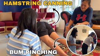 Bum Pinching, Hamstring Canning & Slaps / Funny Video / PriyaSheetalGamez