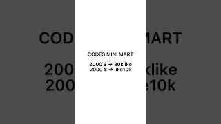 Codes Roblox Mini Mart (Juillet 2022) #codesroblox #roblox