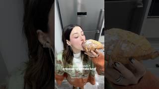 Living alone  #croissant #cupcake #asmr #mukbang #livingalone #shorts