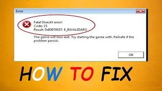 How to fix JUST CAUSE 2 Direct X code 15 fatal error 100%working Easy | 2019 | GleefulTv