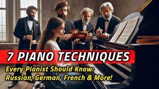 7 Piano Techniques Every Pianist Should Know:  Russian, German, French & More!