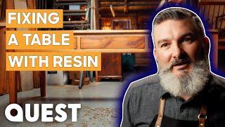 How To Restore A Wooden Victorian Farm Table | Salvage Hunters: The Restorers