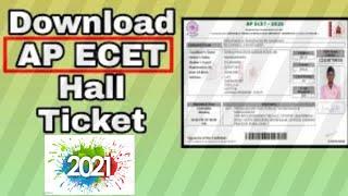 How to download ECET hall ticket || Ecet hall ticket download ECET in telugu