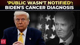 'Public wasn't notified...': Trump sparks uproar over Biden's cancer secrecy