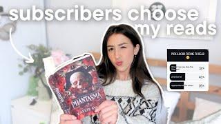 subscribers choose my reads for the week