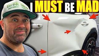 I SAVED This SMASHED In Door With Paintless Dent Removal | Dent Remover UK