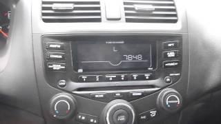 Honda Accord Radio Unlock Instructions and Codes