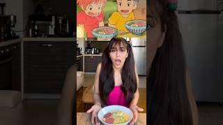 Ponyo Ramen by studio Ghibli! #cooking #ramen #ramennoodles #anime #studioghibli #food #japan