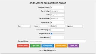 MIKRO-ZAMBAD CODE GENERATOR MikroTik Hotspot