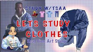 study with Tsaa! How to draw clothes 6k  Celebration Stream! Thank You!!!