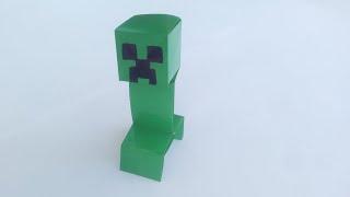 Крипер из бумаги майнкрафт, Minecraft paper creeper