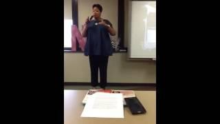 DocSwiner at the No Fear Ladies Conf., OKC.