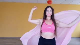 Техника bellydance работа с палантином