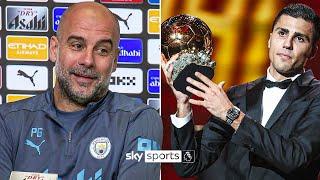 "We are so proud of him" ️ | Pep Guardiola on Rodri winning the Ballon d'Or