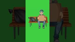 green screen cartoon video, Green screen cartoon character video