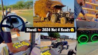 Diwali 🪔 Celebrates Incomplete Full Vlog All Tractor Diwali Pujan 2024 #arjun_rj51 #diwali2024