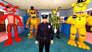 ANIMATRONICS SCARE THE SECURITY GUARD FNAF COOP Garry's Mod