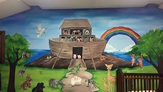 Noah's Ark Nursery Mural by Vintage Voisin